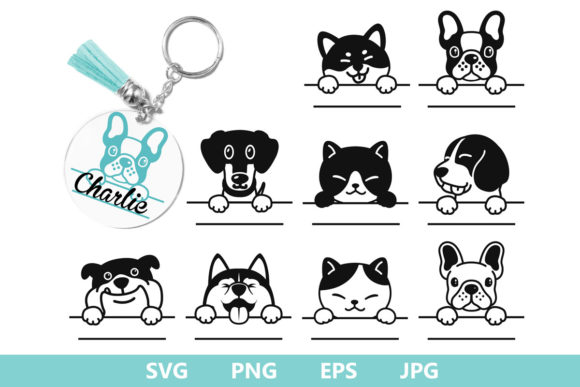Animals Dog Keychain