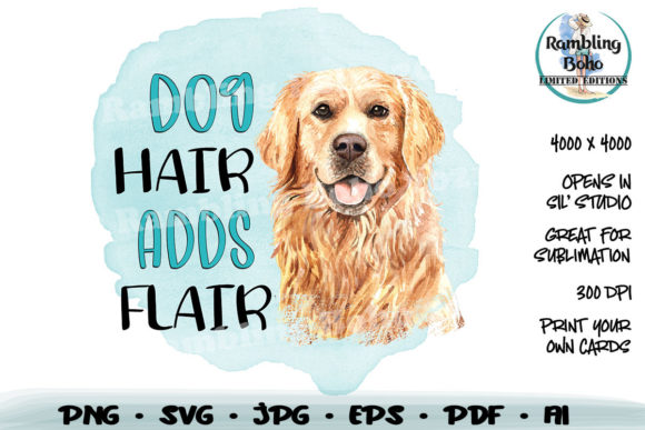 Dog Hair Adds Flair Sublimation