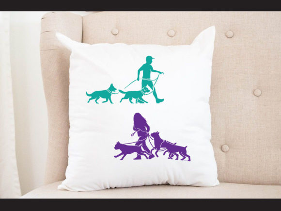 Dog Pet Walking Silhouette
