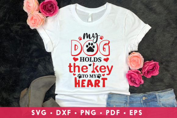 My Dog Holds the Key to My Heart – SVG