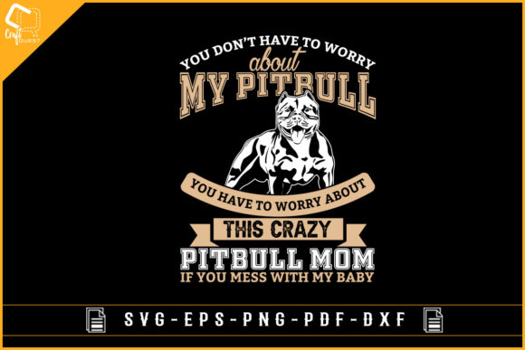 Pitbull Dog T-shirt Design Sublimation