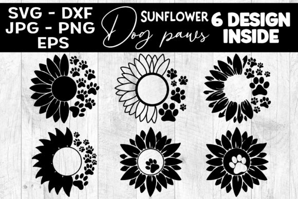 Sunflower Dog Paws Bundle